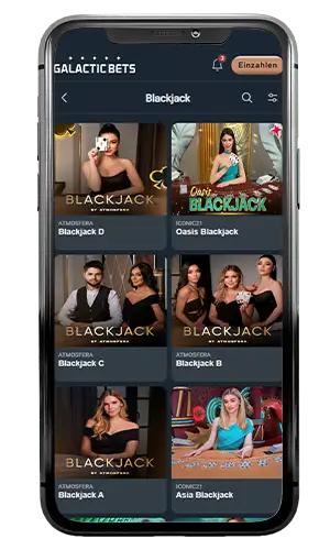 GalacticBets Casino Live-Bereich Screenshot 1