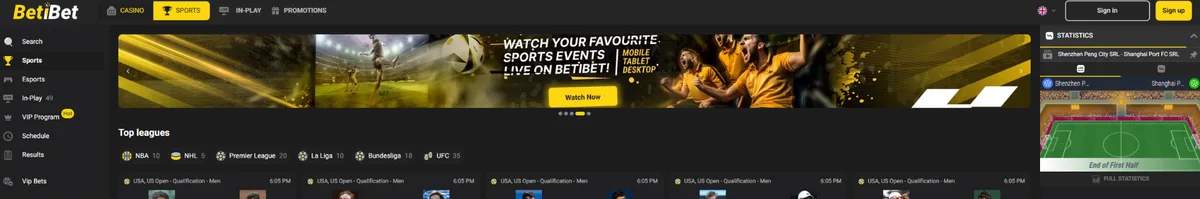 Betibet Sports Homepage