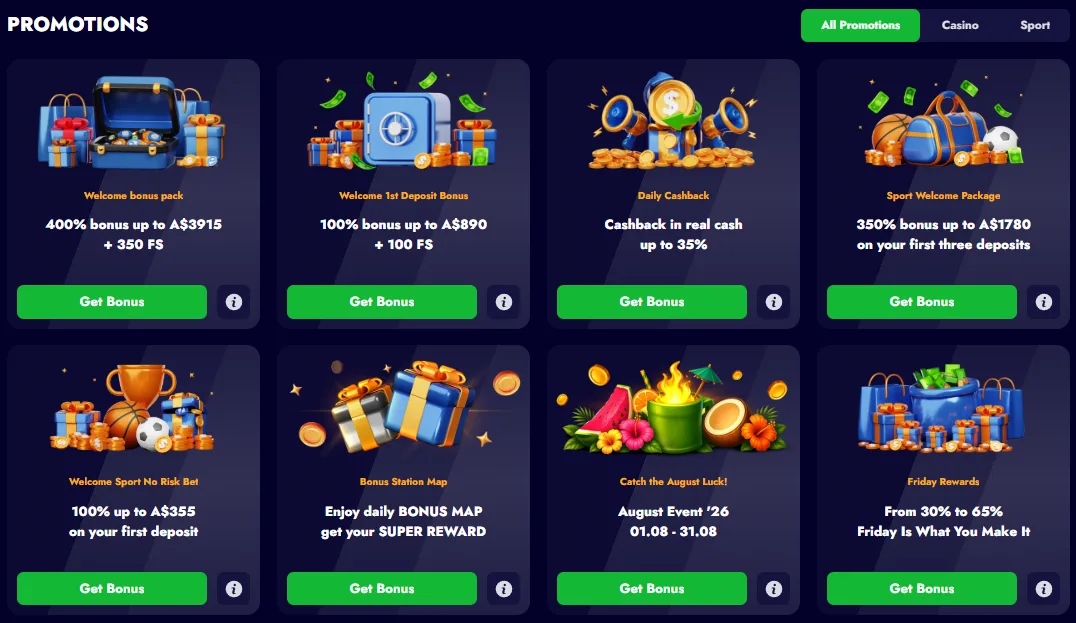 Spinko Live Casino Lobby